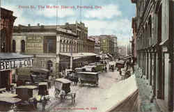 Front St. The Market District Portland, OR Postcard Postcard