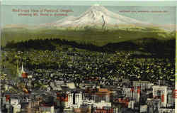 Bird's Eye View Of Portland Oregon Postcard Postcard