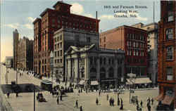 16Th And Farnam Streets Omaha, NE Postcard Postcard