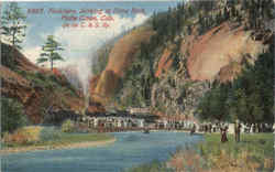 Picnickers Arriving At Dome Rock Platte Canon, CO Postcard Postcard