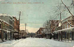 Winter Scene, West Market Street sunbury, PA Postcard Postcard