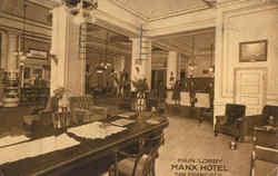 Main Lobby Manx Hotel Postcard