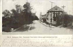 Panoramic View Smiley Library And Contemporary Club Redlands, CA Postcard Postcard