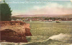 Casino And Beach From Cliff Drive Santa Cruz, CA Postcard Postcard