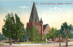 Christ Episcopal Church Alameda, CA Postcard Postcard