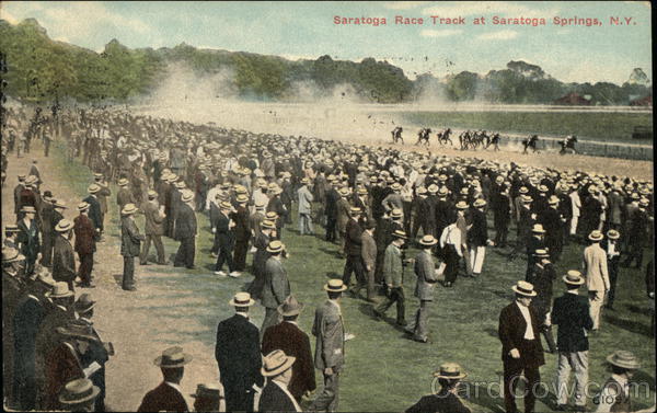 Saratoga Race Track New York Postcard