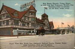 Front View, Key Route Inn Oakland, CA Postcard Postcard Postcard