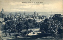 Bird's Eye View of Town Postcard