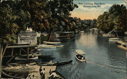 Boat Landing at Blue River Postcard