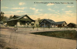 A Row of Bungalows Postcard