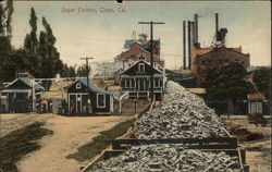 View of Sugar Factory Chino, CA Postcard Postcard Postcard