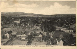 Bird's Eye View of Town Postcard