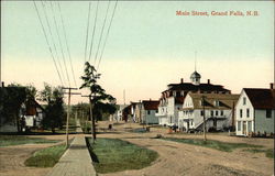 Main Street Grand Falls, NB Canada New Brunswick Postcard Postcard Postcard