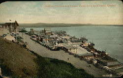 Dufferin Terrace adn Lower Town, from the Citadel Postcard