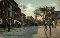 View of Elizabeth Street Derby, CT Postcard Postcard Postcard