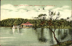 Model Yacht Club House, Prospect Park Postcard