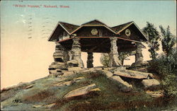 Hillside View of "Witch House" Postcard