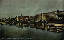 Collar Factories at Night Postcard