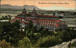 Bird's Eye View of Broadwater Natatorium Helena, MT Postcard Postcard Postcard