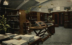 Art and Mechanical Library, Providence Public Library Postcard