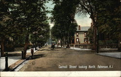 Carroll Street, looking North Paterson, NJ Postcard Postcard Postcard