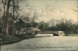 Lake View at Prospect Park Brooklyn, NY Postcard Postcard Postcard