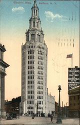 Street View of Electric Building Buffalo, NY Postcard Postcard Postcard