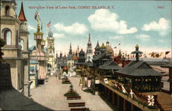 Bird's Eye View of Luna Park Postcard