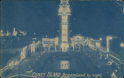 Dreamland by Night Postcard