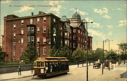 Street View of St Joseph's Hospital Postcard