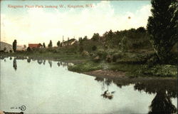 Kingston Point Park, looking West New York Postcard Postcard Postcard