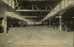 Interior Post's Garage Postcard