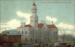 Bird's Eye View of Emigrant Building, Battery Park Postcard