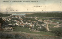 Panorama of Rondout Creek and the Hudson Kingston, NY Postcard Postcard Postcard