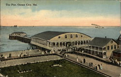 Bird's Eye View of The Pier Ocean City, MD Postcard Postcard Postcard