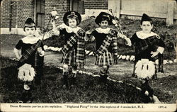 Highland Fling by the Little Orphans of Woonsocket Rhode Island Postcard Postcard Postcard