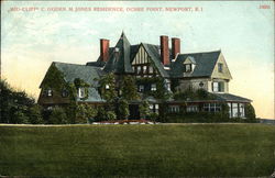 Mid-Cliff C. Ogden M. Jones Residence, Ochre Point Postcard