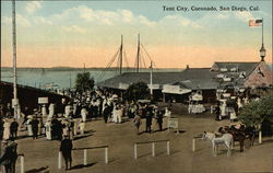 Tent City, Coronado San Diego, CA Postcard Postcard Postcard