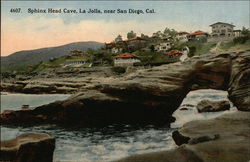 Sphinx Head Cave near San Diego Postcard