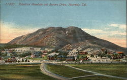 Rubidoux Mountain and Aurora Drive Riverside, CA Postcard Postcard Postcard