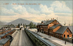 Santa Fe Depot San Bernardino, CA Postcard Postcard Postcard