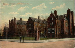 Street View of Episcopal Hospital Postcard