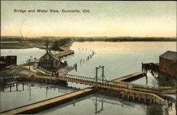 Bridge and Water View Postcard