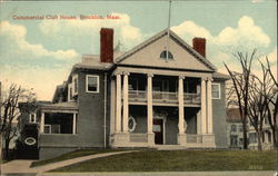 Street View of Commercial Club House Postcard