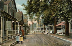 Residential View on Oak Street Rockland, ME Postcard Postcard Postcard