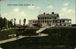 Cape Cottage Casino and Grounds Postcard