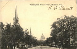 Washington Avenue WEst Postcard