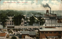 Berlin Shops from Bell Tower Postcard