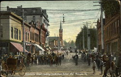 Commerce Street, looking South from Salem Avenue Roanoke, VA Postcard Postcard Postcard