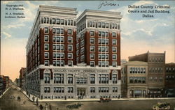 Dallas County Criminal Courts and Jail Building Texas Postcard Postcard Postcard